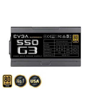 EVGA SuperNOVA 550 G3 – 80 GOLD 550W – Fully Modular h3 EVGA SuperNOVA 550 G3 - 80+ GOLD 550W - Fully Modular (TRAY)
