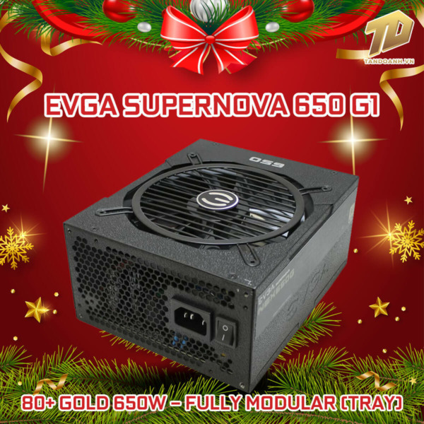 EVGA SuperNOVA 650 G1 – 80+ GOLD 650W – Fully Modular (TRAY)
