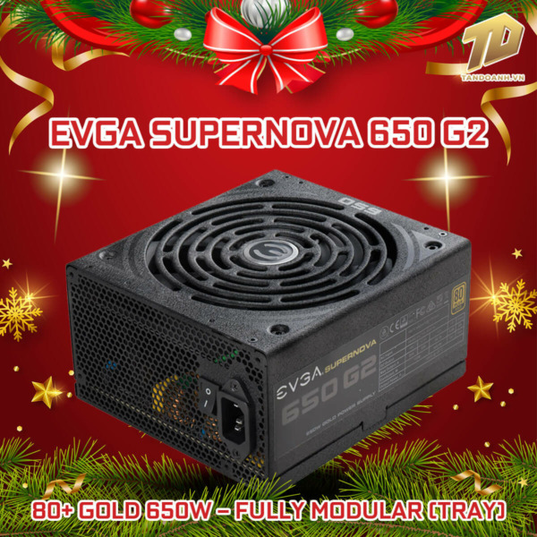 EVGA SuperNOVA 650 G2 – 80+ GOLD 650W – Fully Modular (TRAY)