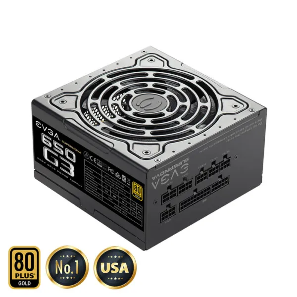 EVGA SuperNOVA 650 G3 - 80+ GOLD 650W -  Fully Modular (TRAY)