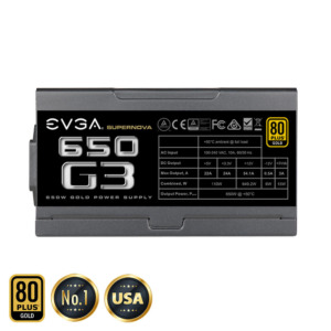 EVGA SuperNOVA 650 G3 – 80 GOLD 650W – Fully Modular h4 EVGA SuperNOVA 650 G3 - 80+ GOLD 650W - Fully Modular (TRAY)