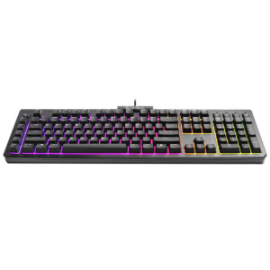 EVGA Z12 RGB Gaming Keyboard H5 EVGA Z12 - RGB Gaming Keyboard - RGB Backlit LED - 5 Programmable Macro Keys - Dedicated Media Keys - Water Resistant