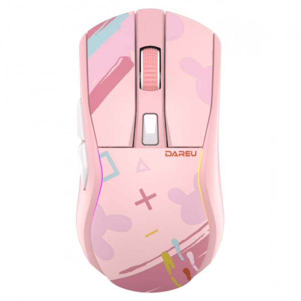 DAREU A950 Triple Mode Candy Pink – Superlight Gaming Mouse