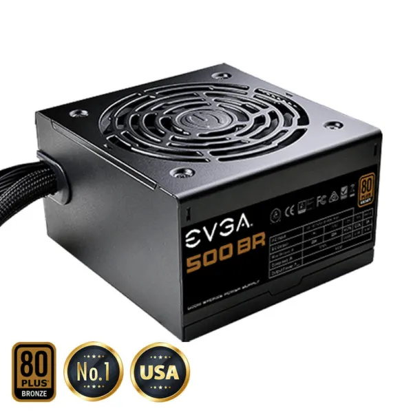 EVGA 500 BR - 80+ BRONZE 500W -  Hard Line