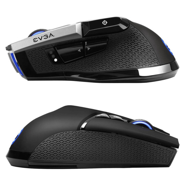 EVGA X20 Gaming Mouse - Wireless - Black - Customizable - 16,000 DPI - 5 Profiles - 10 Buttons - Ergonomic