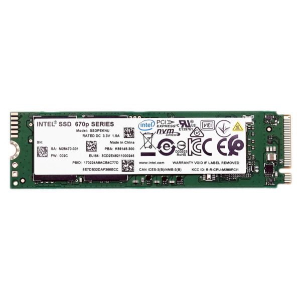 Intel SSD 670p Series - PCIe 3.0 x4 NVMe M.2 2TB