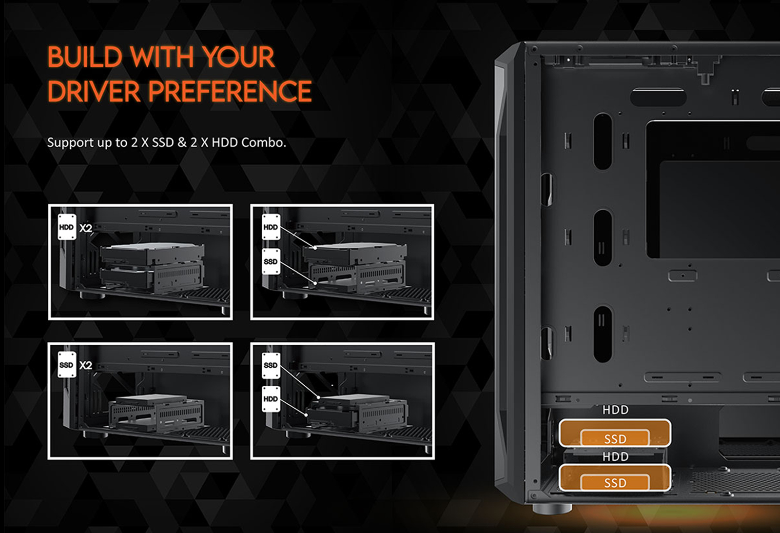 MT X H5 XIGMATEK Gaming X - ATX - Mid Tower (Không Fan)