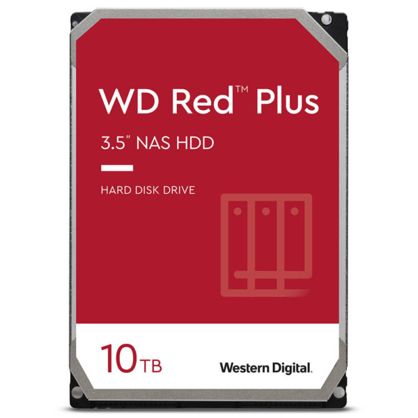 Western Digital Red Plus 10TB – 24/7 256MB cache Sata 3 – NAS Hard Disk Drive