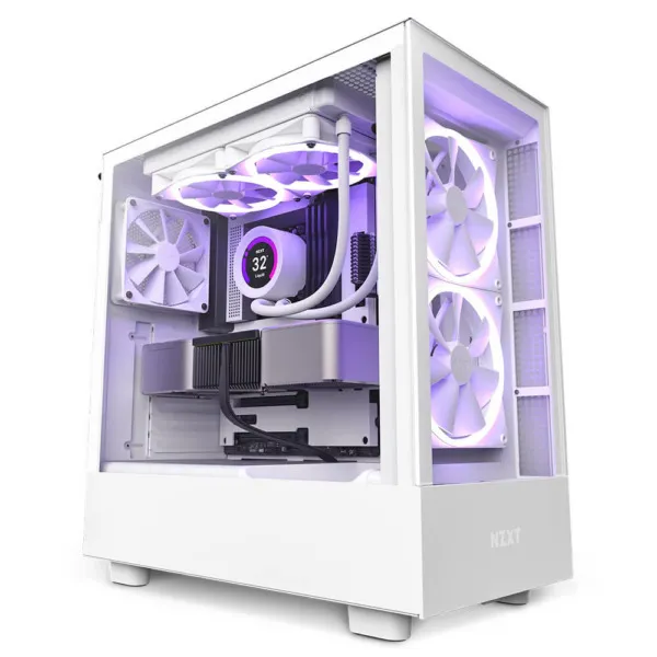 NZXT H5 Elite White - Premium Compact Mid-tower Case