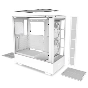 NZXT H5 Elite White - Premium Compact Mid-tower Case