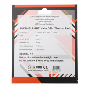 Thermalright VALOR ODIN Thermal Pad 120x120x1.5mm H5 Thermalright VALOR ODIN Thermal Pad 120x120x1.5mm