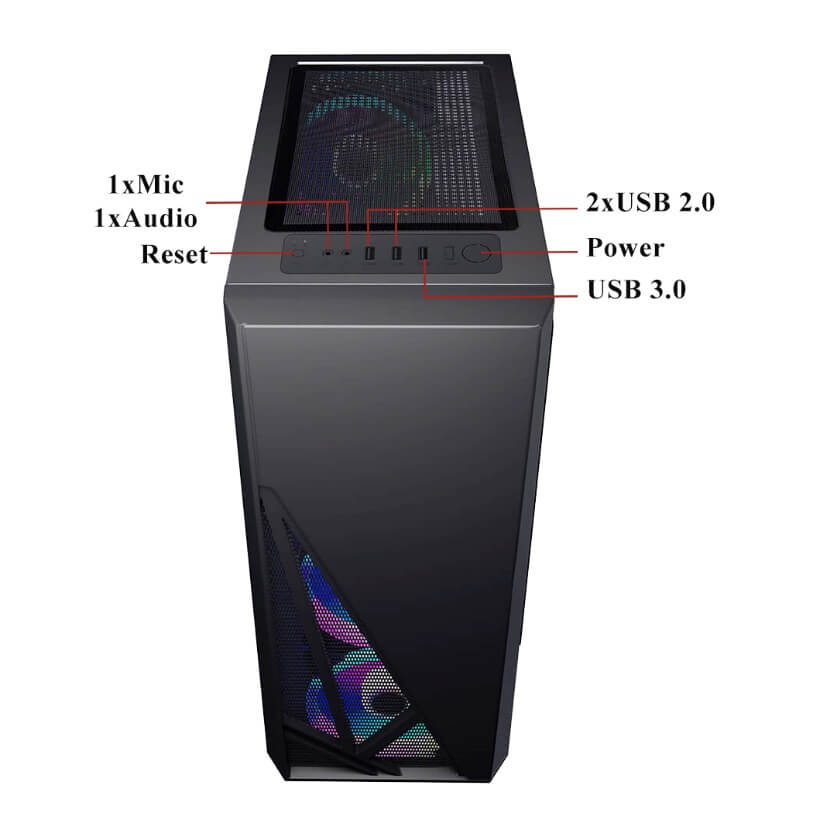 Infinity Raven - Mid Tower Case (No Fan)