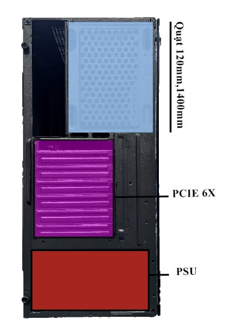 Infinity Raven - Mid Tower Case (No Fan)
