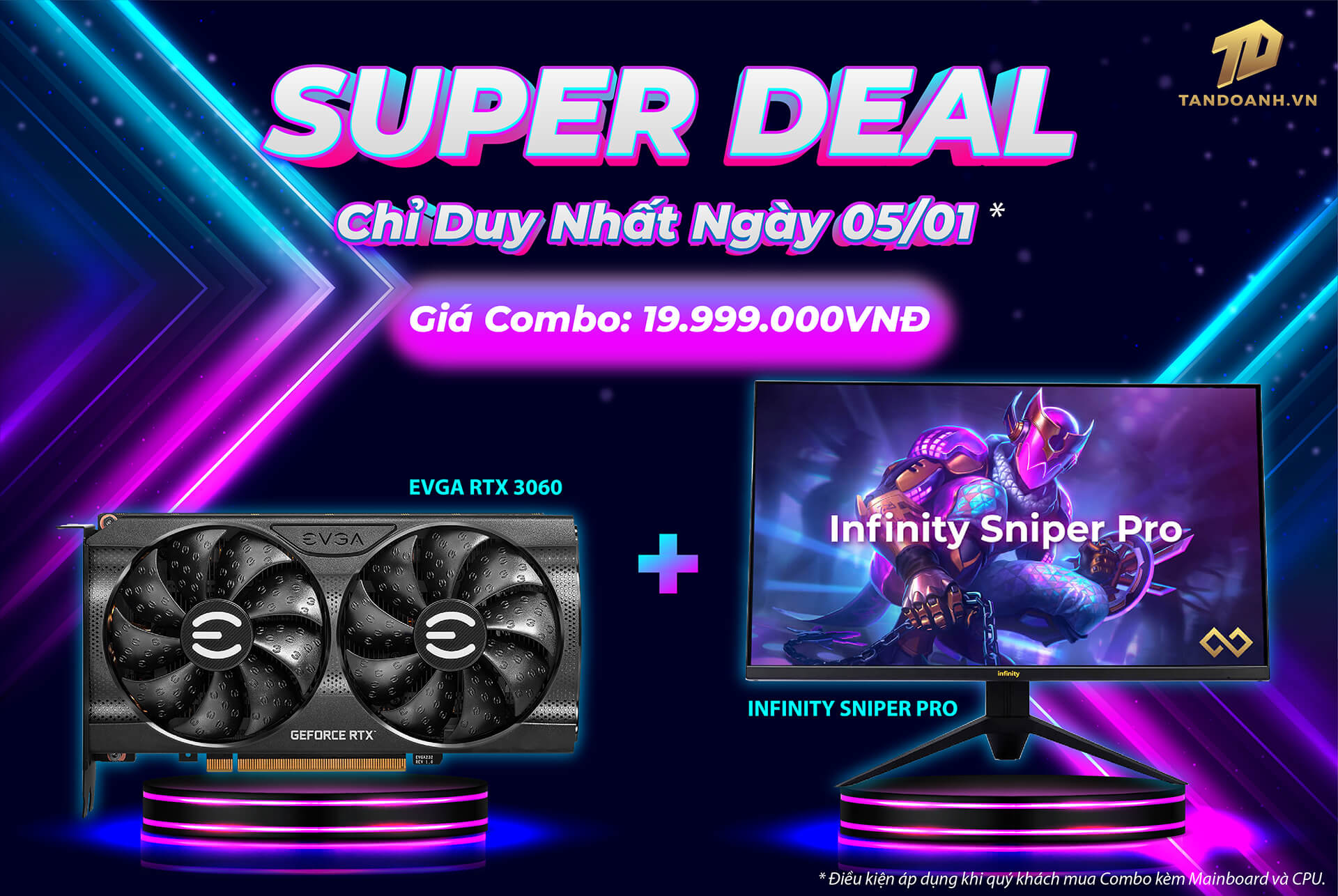 Banner FB Super Deal 05012021 10 Combo EVGA GIÁ SỐC - Duy nhất ngày 05/01/2022