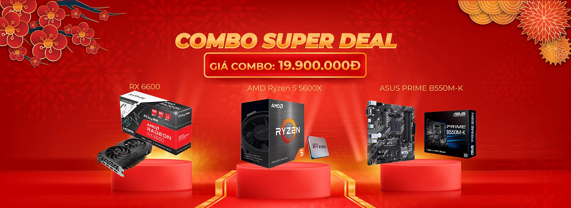 10 Combo AMD GIÁ SỐC - Duy nhất ngày 06/02/2022