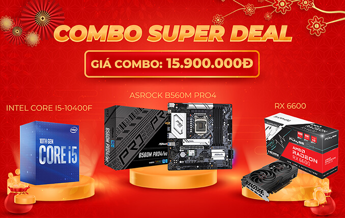 Banner Web Mobile Super Deal Combo Intel 06022022 10 Combo Intel GIÁ SỐC - Duy nhất ngày 06/02/2022