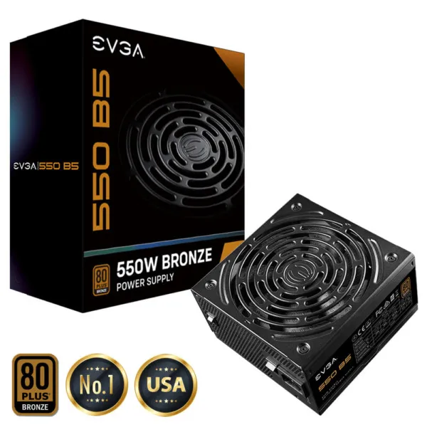 EVGA 550 B5 - 80+ BRONZE 550W -  Fully Modular