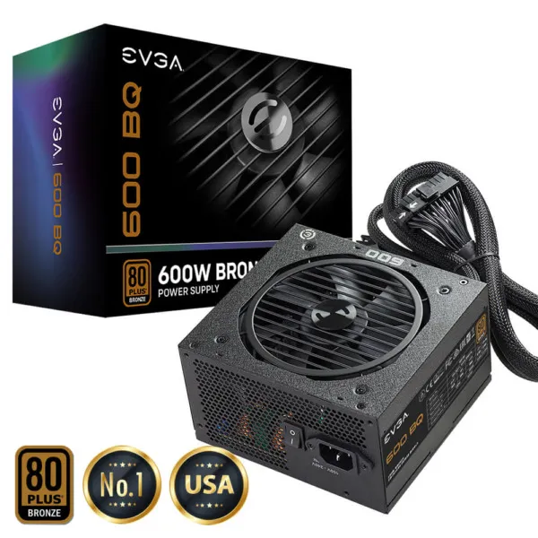 EVGA 600 BQ - 80+ BRONZE 600W -  Semi Modular