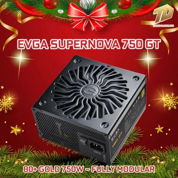 EVGA SuperNOVA 750 GT - 80+ GOLD 750W - Fully Modular - Eco Mode - 100% Japan Capacitors