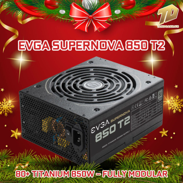 EVGA SuperNOVA 850 T2 – 80+ TITANIUM 850W – Fully Modular