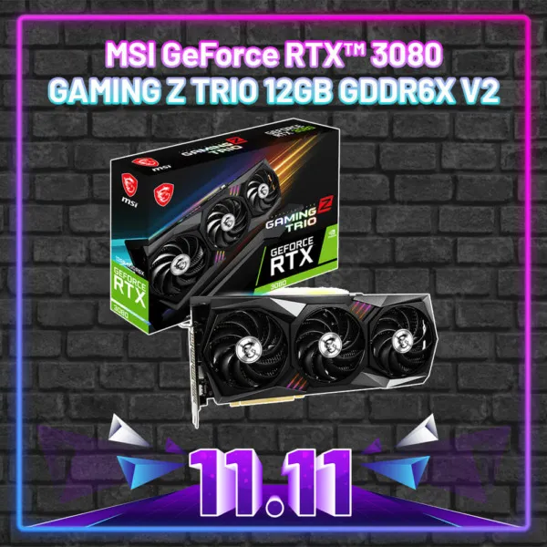 MSI GeForce RTX™ 3080 GAMING Z TRIO 12G - 12GB GDDR6X V2