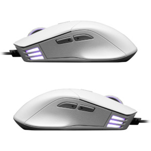 EVGA X12 Gaming Mouse Wired White H6 EVGA X12 Gaming Mouse - 8K - Wired - White - Customizable - Dual Sensor - 16,000 DPI - 5 Profiles - 8 Buttons - Ambidextrous Light Weight - RGB