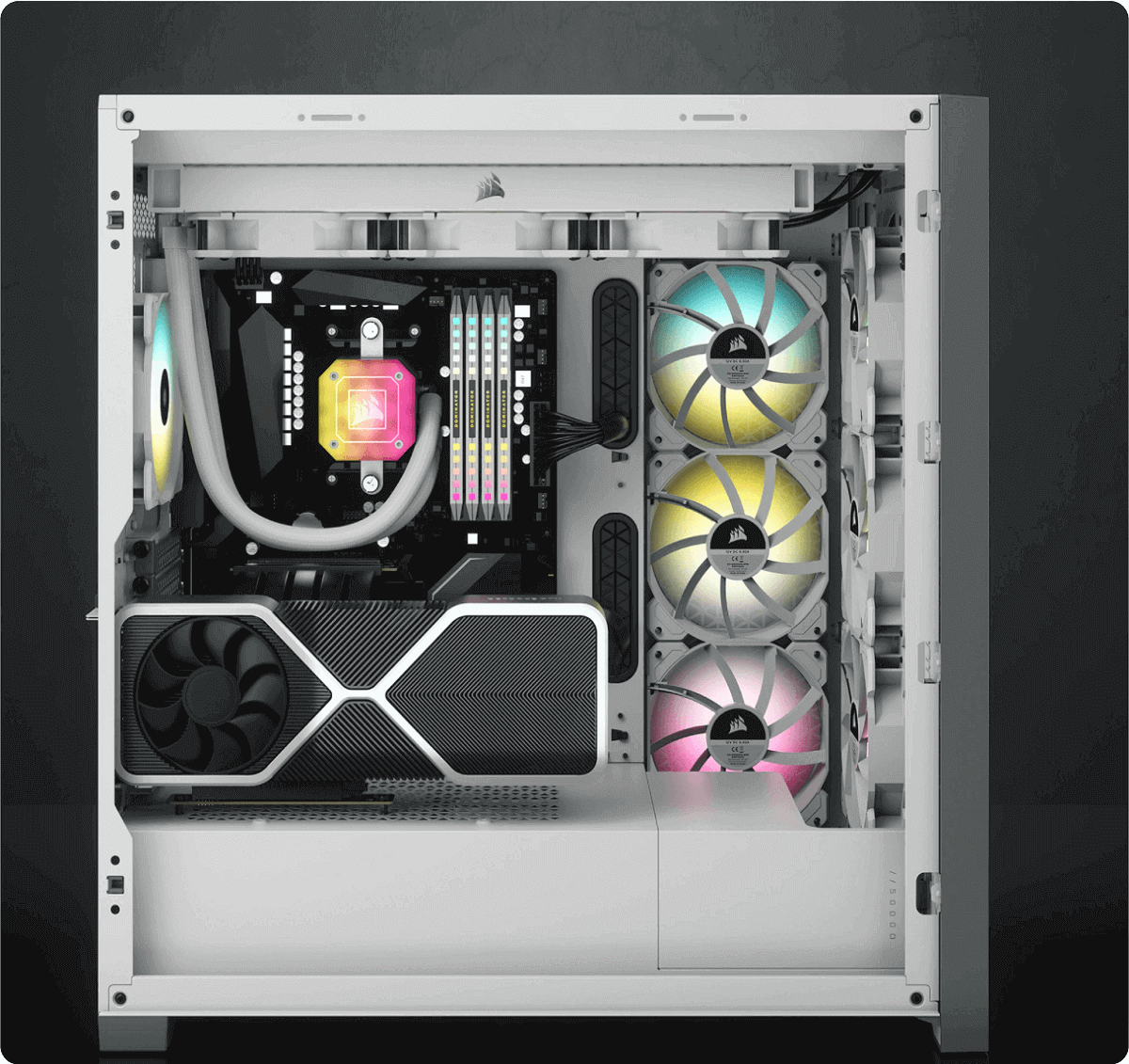 Corsair 5000D AIRFLOW Tempered Glass Mid-Tower ATX Case - White Corsair 5000D AIRFLOW Tempered Glass Mid-Tower ATX Case - White