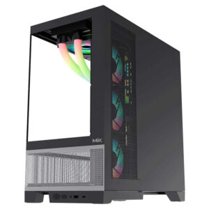 MIK Lumine Black - 4FA - Mid Tower Case