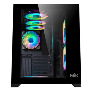 MIK LV12 Black Mid Tower Case H4 MIK LV12 - Black - Mid Tower Case
