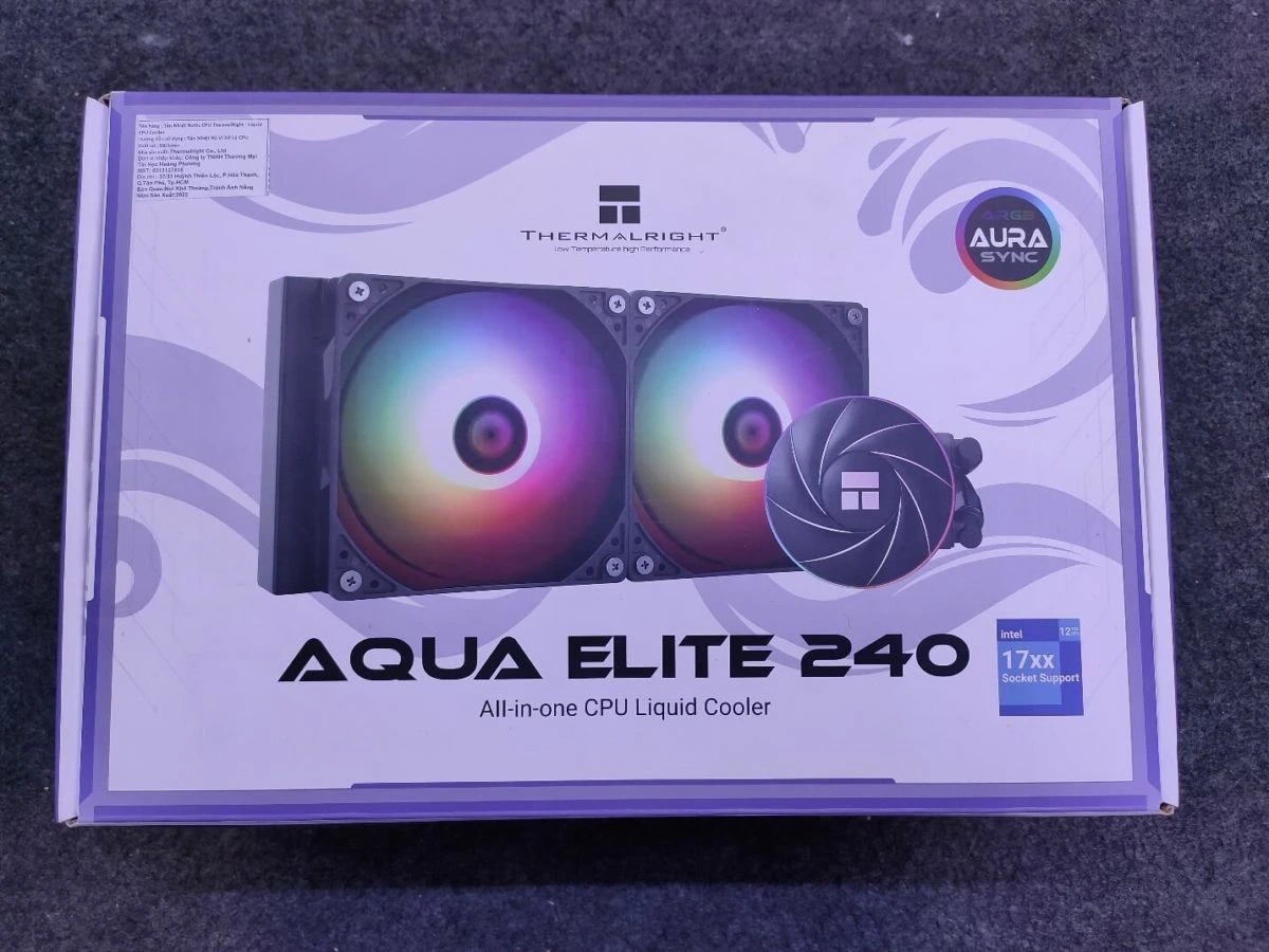 Thermalright Aqua Elite 240 ARGB Black - Tản nhiệt CPU AIO