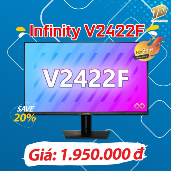 Infinity V2422F – 24 inch FHD VA / 75Hz / HDR / Chuyên Game