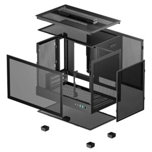 DeepCool CH160 Black H10 Deepcool CH160 - High-airflow Mini-ITX Case