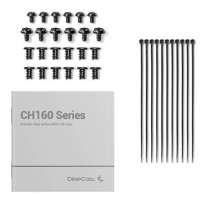 DeepCool CH160 Black H11 Deepcool CH160 - High-airflow Mini-ITX Case