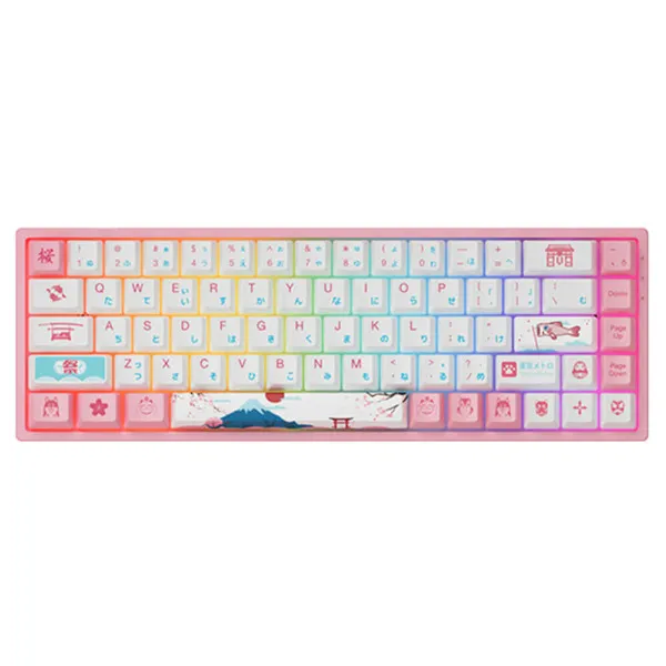AKKO 3068B Multi-modes World Tour Tokyo R2 - Bluetooth 5.0 / Wireless 2.4Ghz / AKKO CS Jelly sw / Hotswap Keyboard