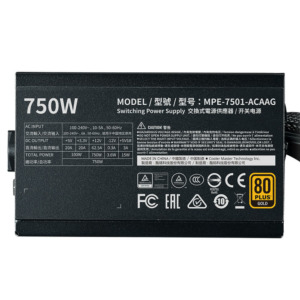 CoolerMaster MWE GOLD 750 V2 H3 Cooler Master MWE Gold 750 V2 - 80 Plus Gold ATX PSU