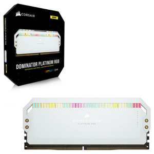 Corsair DOMINATOR PLATINUM RGB WHITE DDR5 H2 Corsair DOMINATOR® PLATINUM RGB White - 64GB (2x32GB) DDR5 - Bus 5600MHz Cas 40