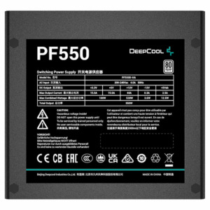 DeepCool PF550D H3 DeepCool PF550D - 550W 80 Plus Power Supply