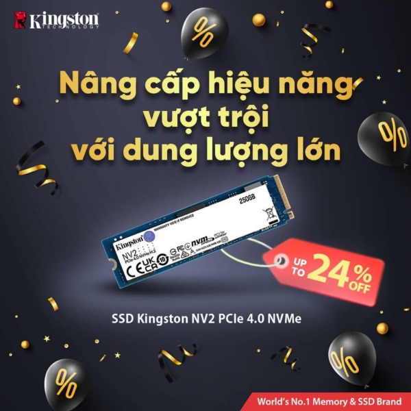 Kingston NV2 250GB – PCIe 4.0×4 NVMe SSD