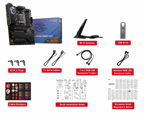 MSI MPG X670E CARBON WIFI accessories MSI MPG X670E CARBON WIFI - Socket AM5