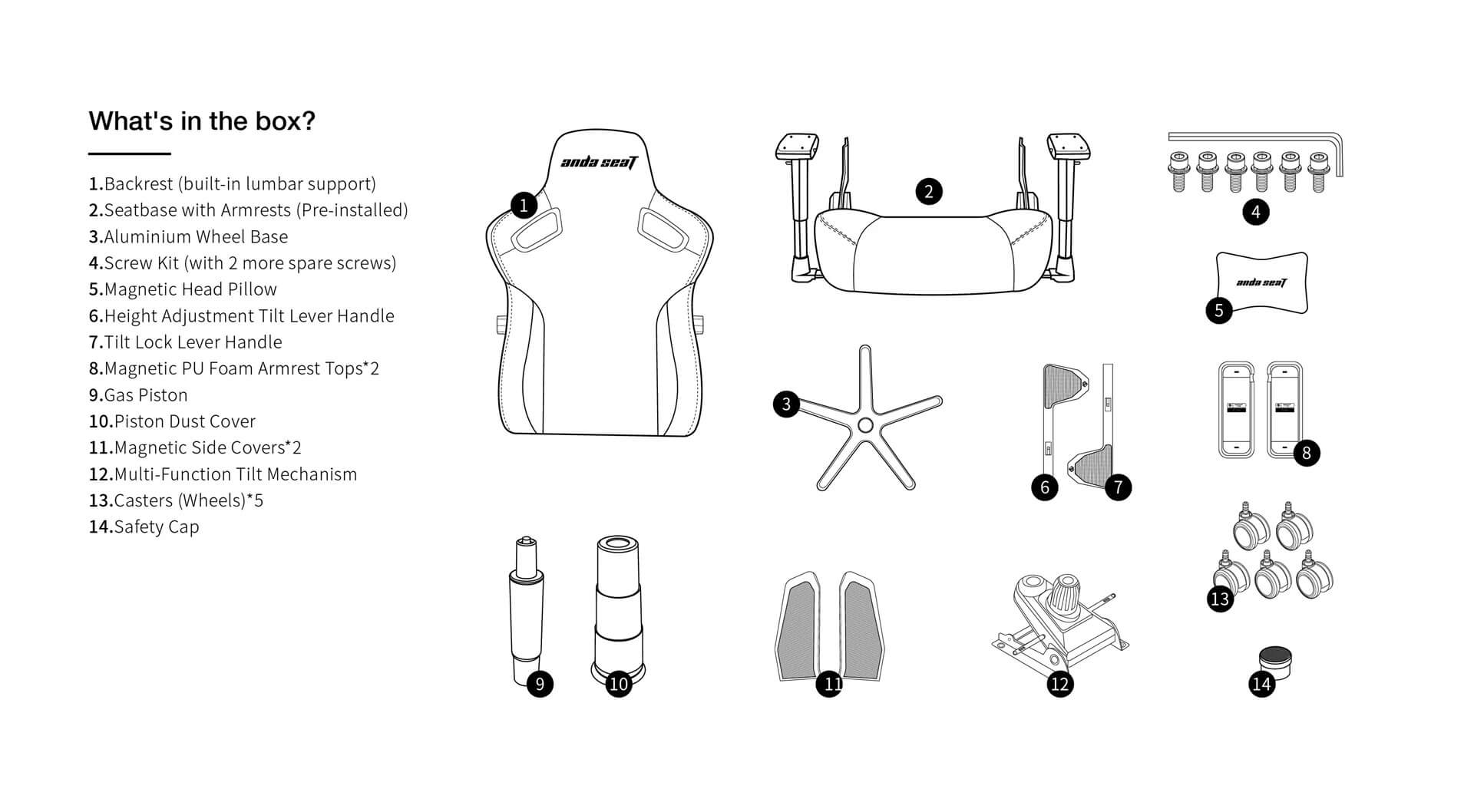 Andaseat Kaiser 3 Andaseat Kaiser 3 Bentle Brown - Premium PVC Leather - Ultimate Ergonomic Gaming Chair
