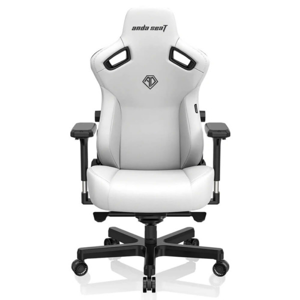 Andaseat Kaiser 3 Cloudy White – Premium PVC Leather – Ultimate Ergonomic Gaming Chair - L