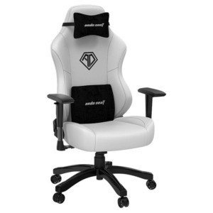 Andaseat Phantom 3 Cloudy White - Premium PVC Leather - Office Gaming Chair