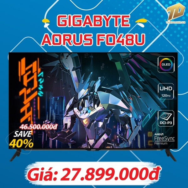 Gigabyte Aorus FO48U – 48 Inch 4K UHD / OLED / 120Hz / HDR / 1ms – Gaming Monitor