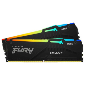 Kingston FURY Beast RGB - 32GB (2x16GB) DDR5 - Bus 6000MHz Cas 36