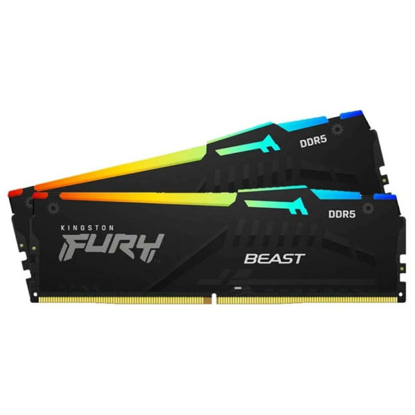 Kingston FURY Beast RGB – 64GB (2x32GB) DDR5 – Bus 5200MHz Cas 40