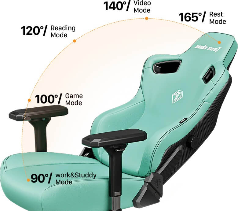 andaseat kaiser 3 4 Andaseat Kaiser 3 Bentle Brown - Premium PVC Leather - Ultimate Ergonomic Gaming Chair