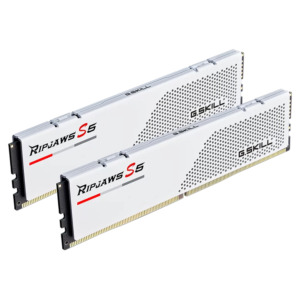 GSkill Ripjaw S5 White Kit of 2 H2 GSkill RipJaws S5 Matte White - 32GB (2x16GB) DDR5 - Bus 5600MHz Cas 40 ( F5-5600J4040C16GX2-RS5W )