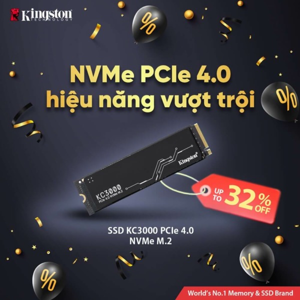 Kingston KC3000 512GB – PCIe 4.0×4 NVMe SSD