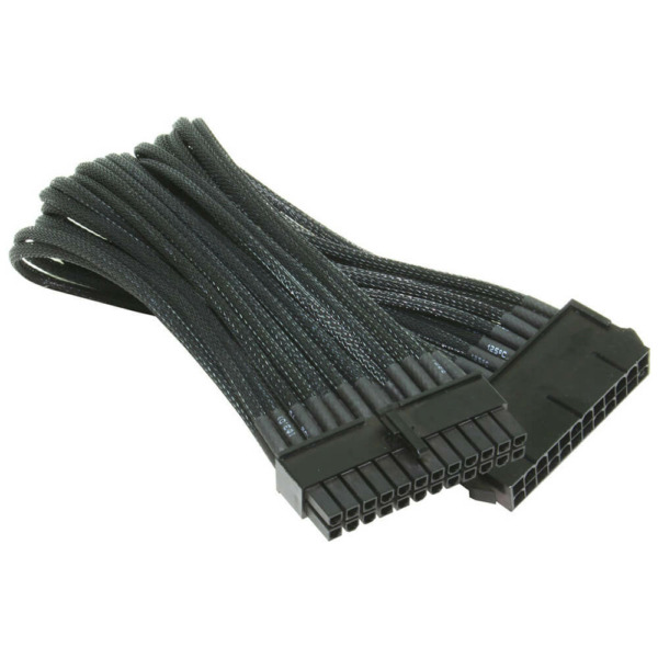 NZXT Premium Cable Sleeved 24pin for Mainboard – Black