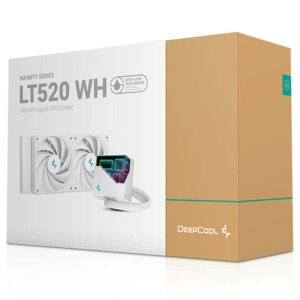 DeepCool LT520 WH H6 DeepCool LT520 WHITE - 240mm AIO Liquid CPU Cooler